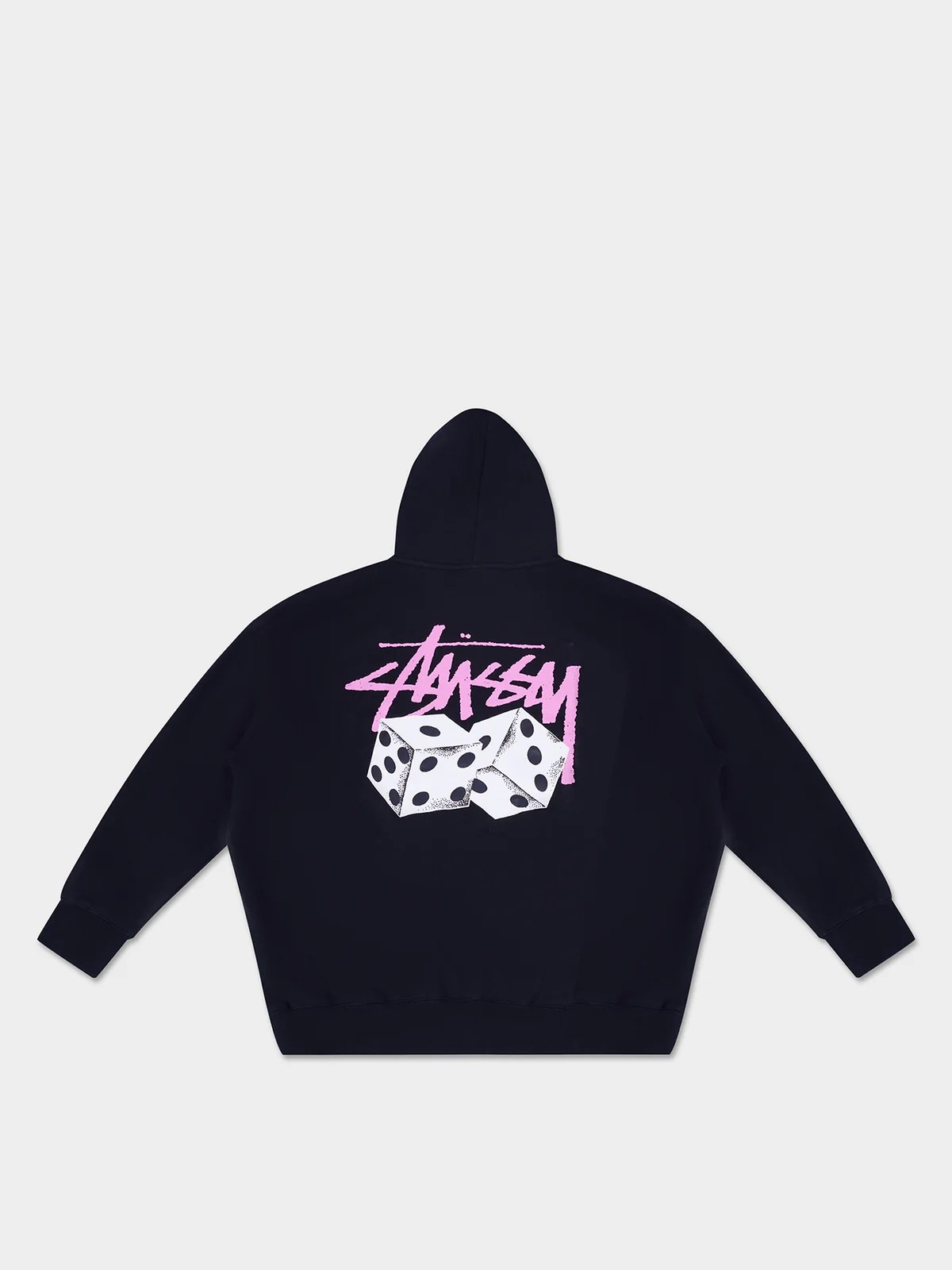stussy hoodie real photo belakang